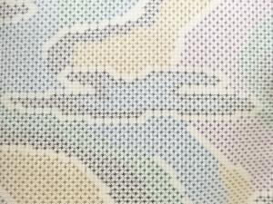 アンティーク　抽象模様織り出し本場大島紬着物(5マルキ)